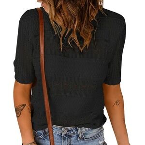 Elegant Black Knit Top for Women